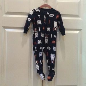 Boys Carter’s Dog Pajamas Navy 12m NWOT